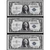 Image 1 : Lot of (3) Consecutive 1935A $1 Silver Certificate Notes