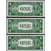 Image 2 : Lot of (3) Consecutive 1935A $1 Silver Certificate Notes