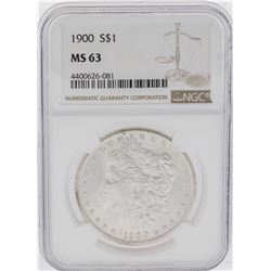 1900 $1 Morgan Silver Dollar Coin NGC MS63