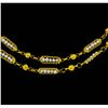 Image 2 : 21KT Yellow Gold Ladies Pearl Necklace