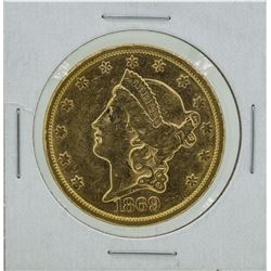 1869-S $20 Liberty Head Double Eagle Gold Coin