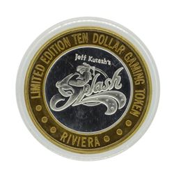 .999 Silver Riviera Hotel & Casino Las Vegas $10 Casino Limited Edition Gaming T