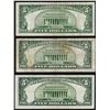 Image 2 : Lot of (3) 1934 $5 Silver Certificate Notes