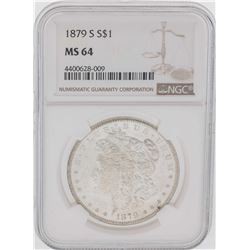 1879-S $1 Morgan Silver Dollar Coin NGC MS64