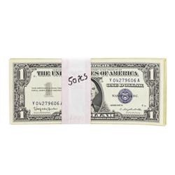 Lot of (50) 1957B $1 Silver Certificate Notes