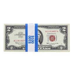 Lot of (50) 1963 $2 Legal Tender Notes - Circulated