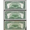 Image 2 : Lot of (3) 1953 $5 Legal Tender Notes