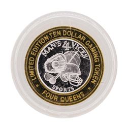 .999 Silver Four Queens Hotel & Casino Las Vegas, NV $10 Limited Edition Gaming