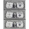 Image 1 : Lot of (3) 1935A $1 Silver Certificate Notes Uncirculated