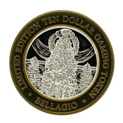 .999 Silver Bellagio Las Vegas, Nevada $10 Casino Limited Edition Gaming Token