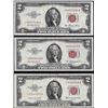 Image 1 : Lot of (3) 1953 $2 Legal Tender STAR Notes