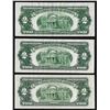 Image 2 : Lot of (3) 1953 $2 Legal Tender STAR Notes
