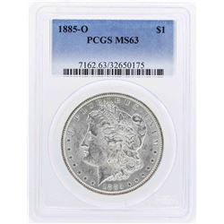 1885-O $1 Morgan Silver Dollar Coin PCGS MS63