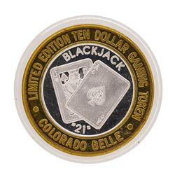 .999 Silver Colorado Belle Laughlin, Nevada $10 Casino Limited Edition Gaming To
