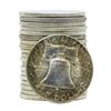 Image 2 : Roll of (20) 1958 Brilliant Uncirculated Franklin Half Dollar Coins