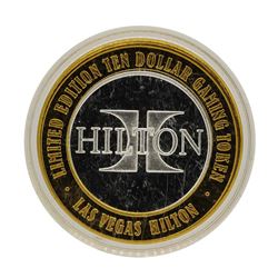 .999 Silver Las Vegas, Nevada Hilton $10 Casino Limited Edition Gaming Token