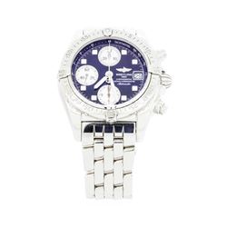 Men's Breitling Stainless Steel Chrono Cockpit Wristwatch