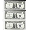 Image 1 : Lot of (3) Consecutive 1935D $1 Silver Certificate Notes Narrow Uncirculated