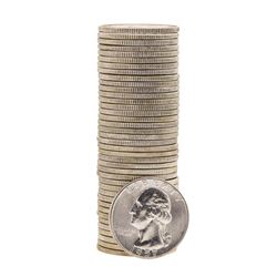 Roll of (40) 1957 Brilliant Uncirculated Washington Silver Quarters
