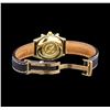 Image 6 : 18KT Yellow Gold Breitling Chronomat Watch with Leather Bracelet
