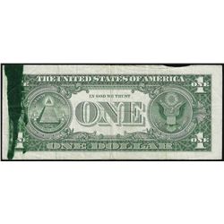 1957 $1 Silver Certificate Note Ink Smear ERROR