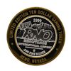 Image 2 : .999 Silver Reno Tahoe International Airport $10 Casino Limited Edition Gaming T