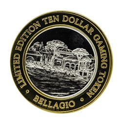 .999 Silver Bellagio Las Vegas, Nevada $10 Casino Limited Edition Gaming Token