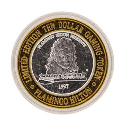 .999 Silver Flamingo Hilton Reno, Nevada $10 Casino Limited Edition Gaming Token