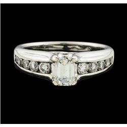 14KT White Gold 1.01ctw Diamond Ring
