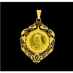 22KT Yellow Gold Dikran the Great Medallion Pendant
