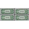 Image 2 : Lot of (4) Consecutive 1935A $1 Silver Certificate Notes Uncirculated