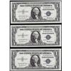 Image 1 : Lot of (3) Consecutive 1935F $1 Silver Certificate Notes