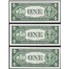 Image 2 : Lot of (3) Consecutive 1935F $1 Silver Certificate Notes