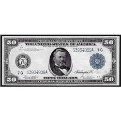 1914 $50 Federal Reserve Note Chicago