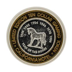 .999 Silver Sam Boyds California Hotel $10 Casino Limited Edition Gaming Token