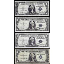 Lot of (4) 1935 $1 Silver Certificate STAR Notes