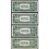 Image 2 : Lot of (4) 1935 $1 Silver Certificate STAR Notes