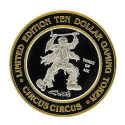 .999 Silver Circus Circus Hotel & Casino Reno, NV $10 Limited Edition Gaming Tok