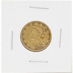 1898-S $5 Liberty Head Half Eagle Gold Coin