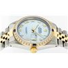 Image 7 : Rolex Men's Two Tone MOP Roman Sapphire and Diamond Datejust Wristwatch