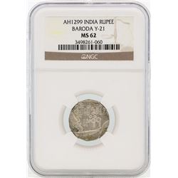 AH1299 India Rupee Baroda Y-21 Coin NGC MS62