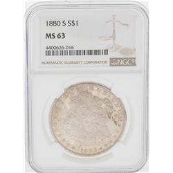 1880-S $1 Morgan Silver Dollar Coin NGC MS63