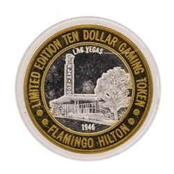 .999 Silver Flamingo Hilton Las Vegas, Nevada $10 Casino Limited Edition Gaming