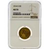Image 1 : 1914-S $5 Indian Head Half Eagle Gold Coin NGC AU55