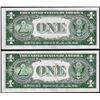 Image 2 : Lot of (2) Consecutive 1935D $1 Silver Certificate Notes Wide Uncirculated
