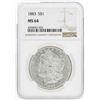 Image 1 : 1883 $1 Morgan Silver Dollar Coin NGC MS64