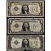 Image 1 : Lot of (3) 1928 $1 Funnyback Silver Certificate Notes