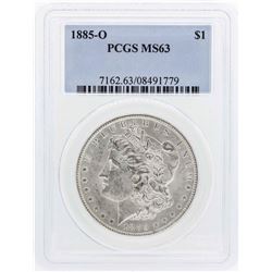 1885-O $1 Morgan Silver Dollar Coin PCGS MS63