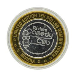 .999 Silver Riviera Hotel & Casino Las Vegas $10 Casino Limited Edition Gaming T