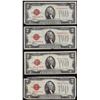 Image 1 : Lot of (4) 1928 $2 Legal Tender Notes
